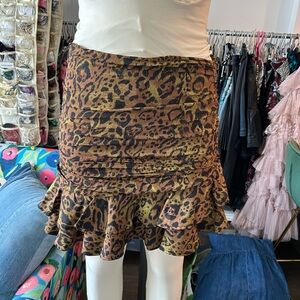 H&M crepe mini skirt with zip back
